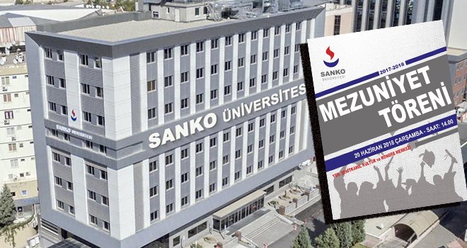 Sanko Üniversitesi'nde mezuniyet heyecanı