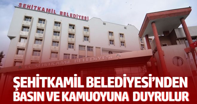 Şehitkamil Belediyesi'nden Hasan Bodur açıklaması