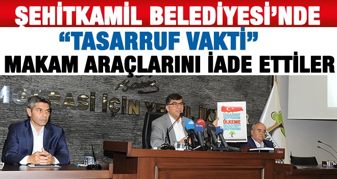 Şehitkamil Belediyesi'nden 'Tasarruf Atılımı'