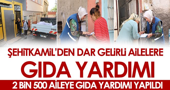 Şehitkamil’den Dar Gelirli Ailelere Gıda Yardımı