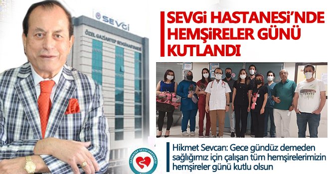 Sevgi Hastanesi hemşireler gününde karanfil dağıttı