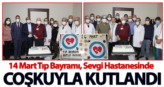 Sevgi Hastanesinde Tıp Bayramı pasta keserek kutladı