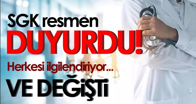 SGK resmen duyurdu! Hastaneye giden herkesi ilgilendiriyor