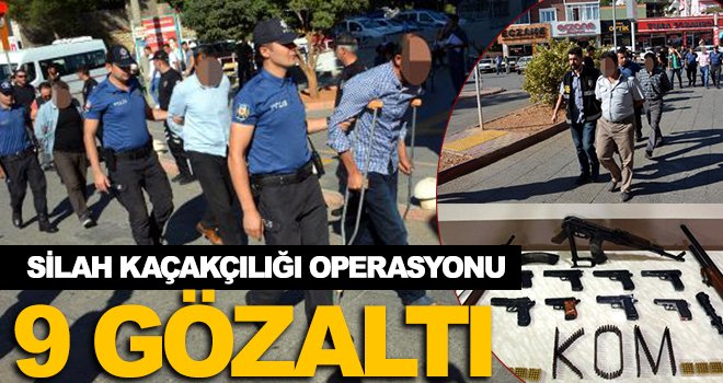 silah kaçakçılığı operasyonu: 13 silah ele geçirildi