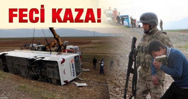 Sınırda facia! Otobüs kazasında 9 ölü, 28 yaralı!