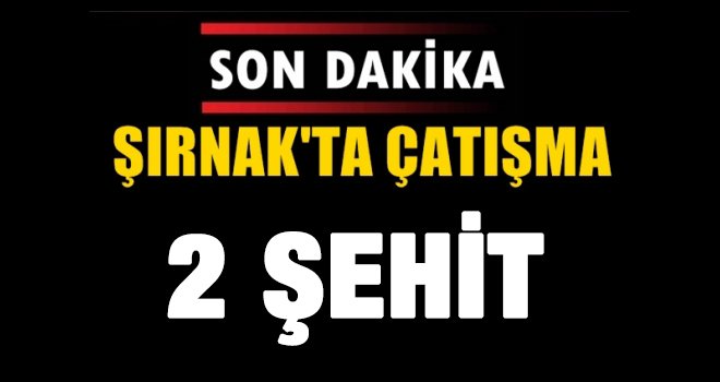 Şırnak'ta çatışma: 2 güvenlik korucusu şehit oldu