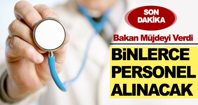 Son dakika! Sağlık Bakanlığı'na binlerce personel alınacak