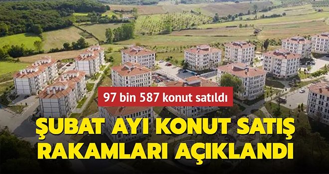 Şubat ayı konut satış rakamları açıklandı