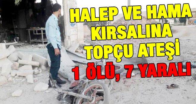 Suriye rejiminden Halep ve Hama kırsalına topçu ateşi