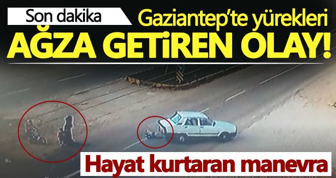 Sürücünün manevrası küçük çocuğun hayatını kurtardı