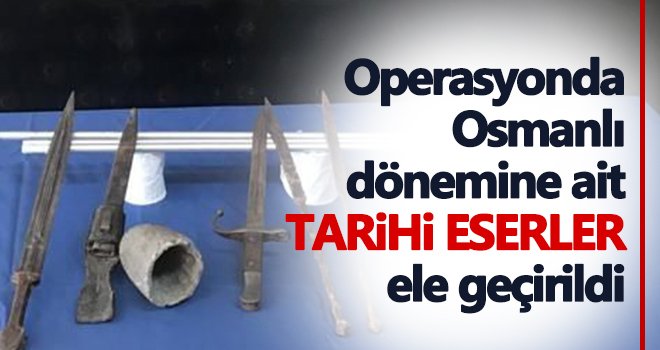 Tarihi eser kaçakçılarına operasyon