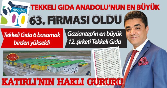 Tekkeli Gıda, 6 basamak birden yükseldi