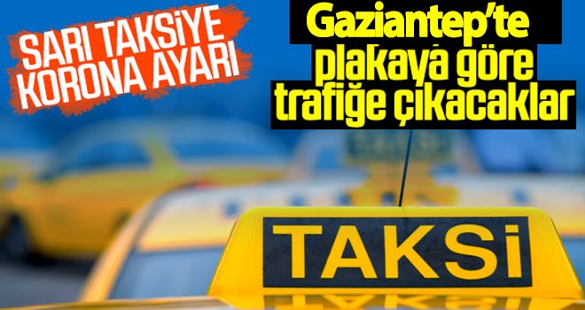 Ticari taksilere koronavirüs kısıtlaması getirildi