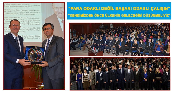 Topçuoğlu, üniversite öğrencilerine tecrübelerini anlattı