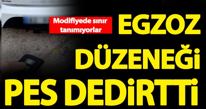 Uzaktan kumandalı egzoz düzeneği polisleri de şaşırttı