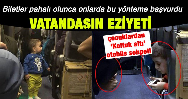 Vatandaşın eziyeti! Tek koltukla aile yolculuğu...