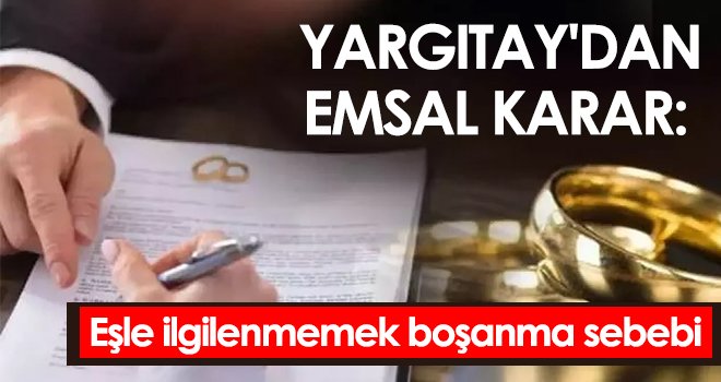 Yargıtay'dan emsal karar...