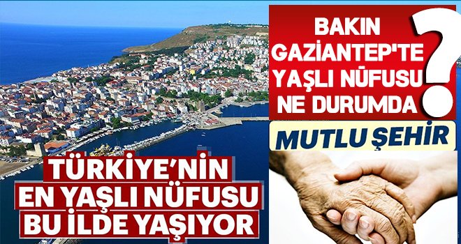 Yaşlı nüfus oranının en yüksek olduğu il...