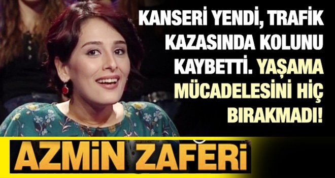 Zübeyde'nin azmi göz yaşarttı