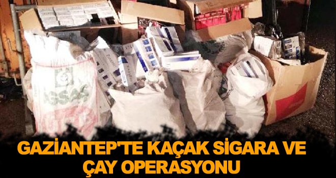  Gaziantep'te 9 bin 300 paket kaçak sigara ele geçirildi