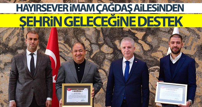  Hayırsever İmam Çağdaş ailesinden eğitime destek