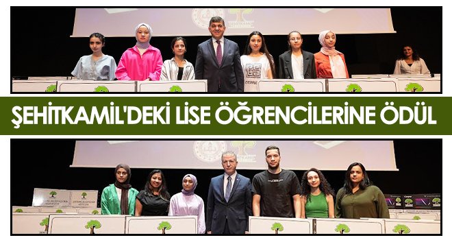  Şehitkamil'deki lise öğrencilerine dizüstü bilgisayar ödülü