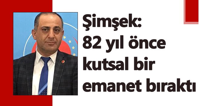  Şimşek'ten 10 Kasım mesajı