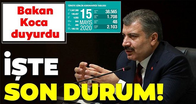  Türkiye'de koronavirüsten 48 can kaybı daha