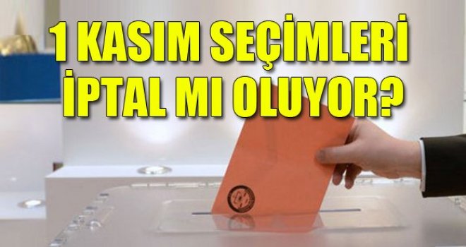 1 KASIM SEÇİMLERİNİN İPTALİ İÇİN BAŞVURU