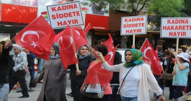 Gaziantepte Kadınlardan Akşenere Destek Yürüyüşü