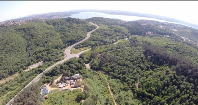 Beykozda İmara Açılacak Orman Arazisi Havadan Böyle Görüntülendi