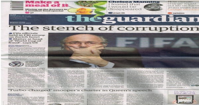 İngiliz Basını, Blatteri Yerden Yere Vurdu