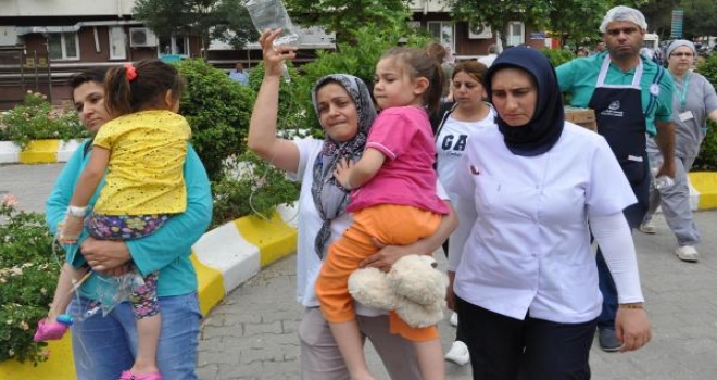 Denizli Devlet Hastanesinde Yangın Paniği