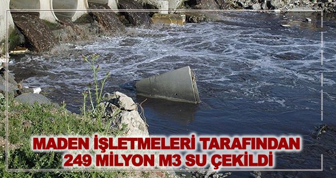 161 milyon m3 atıksu deşarj edildi