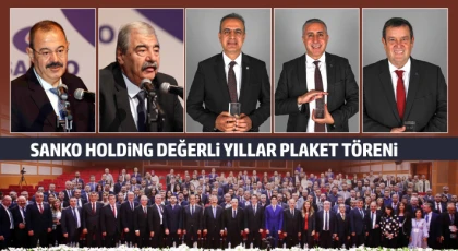 SANKO Holding değerli yıllar plaket töreni