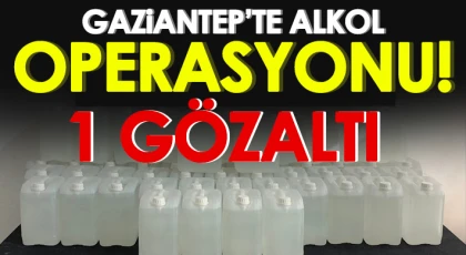 Gaziantep'te 270 litre etil alkol ele geçirildi