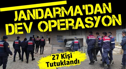 Gaziantep'te aranan 37 şahıstan 27'si tutuklandı