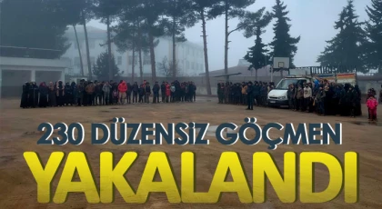 Kilis’te 230 düzensiz göçmen yakalandı