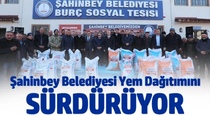 Şahinbey Belediyesi Yem Dağıtımını Sürdürüyor