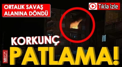 Gaziantep'te Mutfak Tüpü Bomba Gibi Patladı