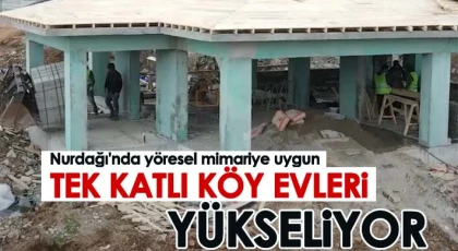 Tek katlı köy evleri bayramda teslim edilecek