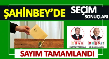 Şahinbey'de oy sayımı tamamlandı... İşte Sonuçlar