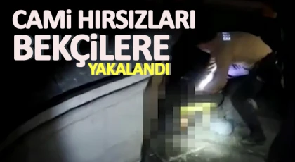 Şüphelilerin yakalanma anları bekçilerin yaka kamerasına yansıdı