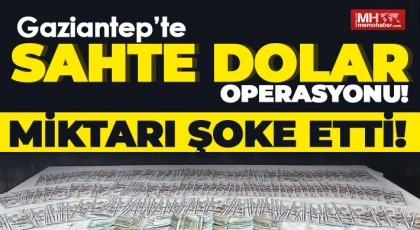 Gaziantep'te sahte dolar operasyonu!