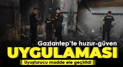 Huzur-güven uygulamasında uyuşturucu madde ele geçirildi