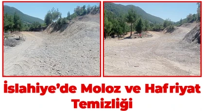 İslahiye İdilli Köyü’ne dökülen moloz ve harfiyatlar temizlendi