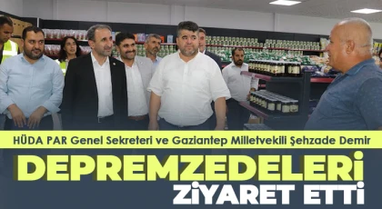 Şehzade Demir depremzedeleri ziyaret etti