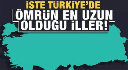 Yaşam süresinin en uzun olduğu iller açıklandı