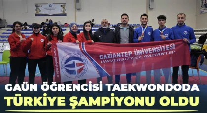 GAÜN Öğrencisi Taekwondoda Türkiye Şampiyonu oldu