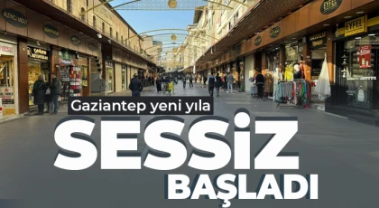 Gaziantep yeni yıla sessiz başladı